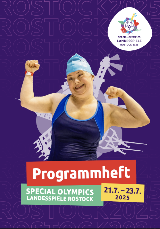 Titelblatt des Programmhefts zu den Special Olympics MV in Rostock