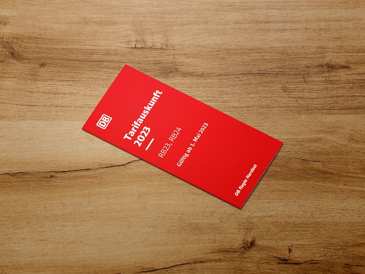 Abbildung des Faltplans "Tarifauskunft 2023"