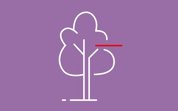 Stilisierte Grafik eines Baums