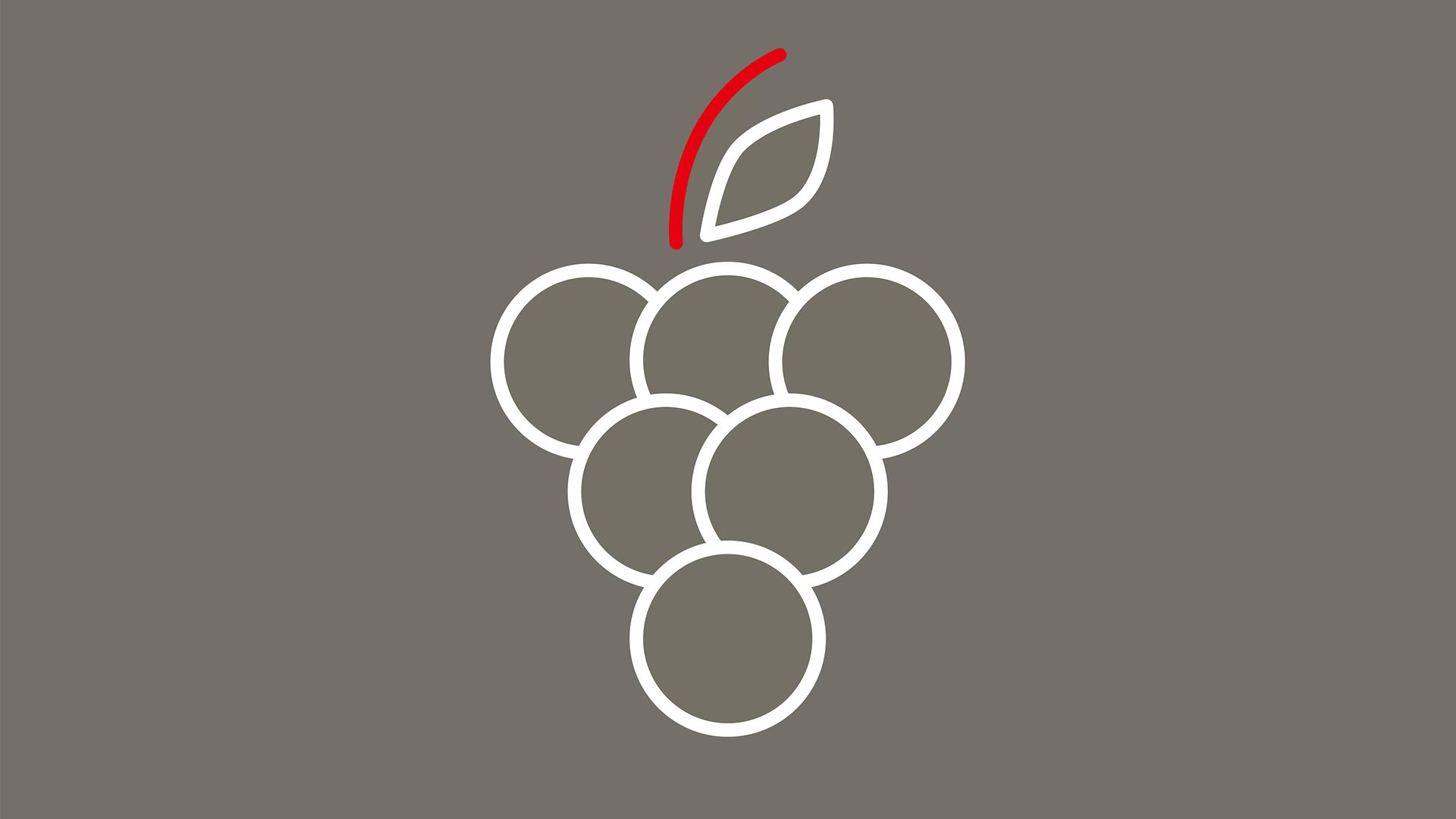 Stilisierte Grafik einer Weinreebe