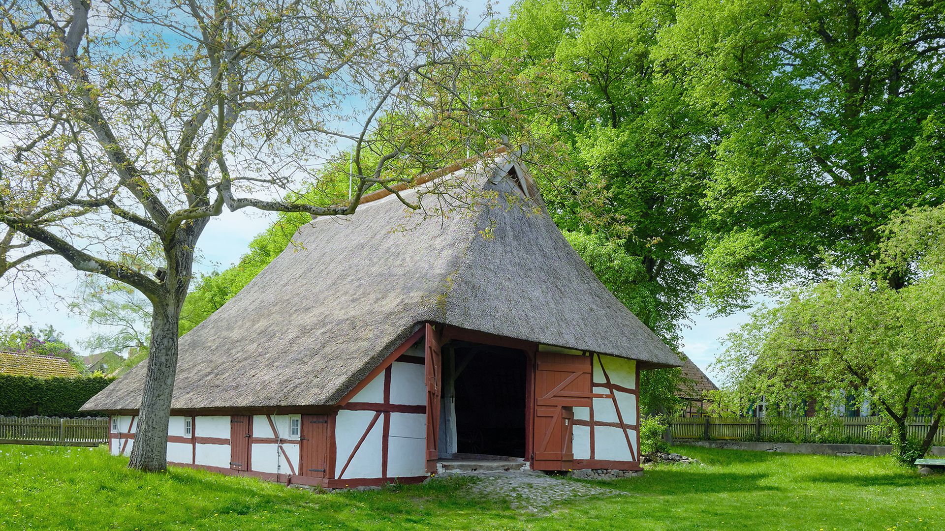 Historisches Bauernhaus im Freilichtmuseum für Volkskunde Schwerin-Mueß