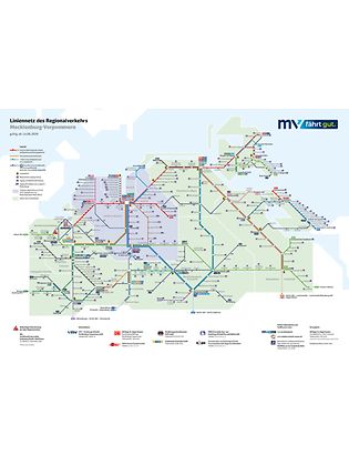 Liniennetzplan Mecklenburg-Vorpommern